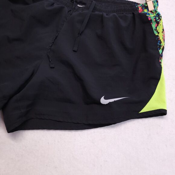 Nike Dri-Fit Athletic Drawstring Running Shorts Womens Size Small S Black Multi - Picture 5 of 9